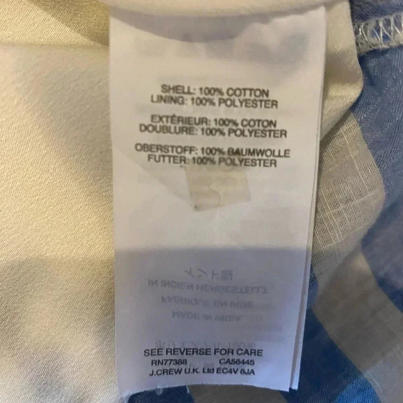 J. Crew | Blue / White Striped Faux Wrap Dress - Picture 8 of 11